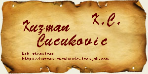 Kuzman Čučuković vizit kartica